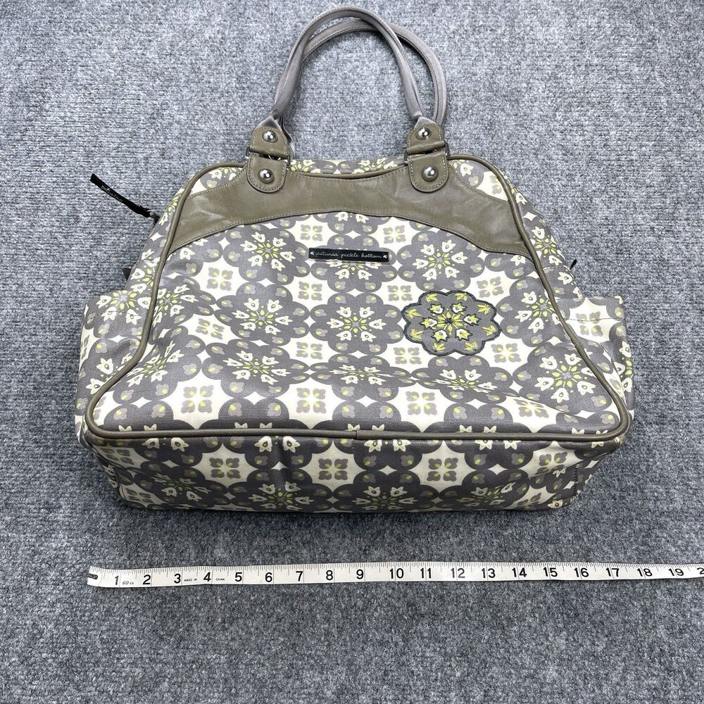 Petunia Pickle Bottom Sashay Satchel Backpack Coated Canvas Misted Marseille - Picture 14 of 16